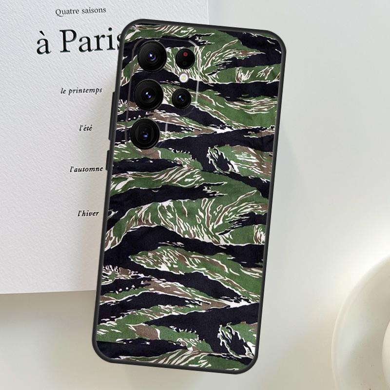 

Гумовий камуфляжний армійський чохол-тигр для Samsung Galaxy S26 Ultra S25 S24 S22 S21 S23 Ultra Plus S10 S20 S25 FE Galaxy S25 FE