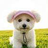 Soft Pet Sun Hats Breathable Cat Headwear Cute Dog Baseball Cap  Puppy
