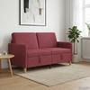 Storage Sofa in Burgundy 152 x 78 x 87 cm Polyester