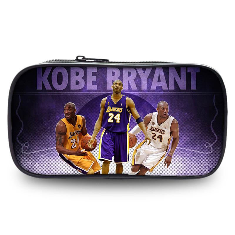 Kobe Bryant Sports Star Pen Case Large Capacity Stationery Organizer For Students