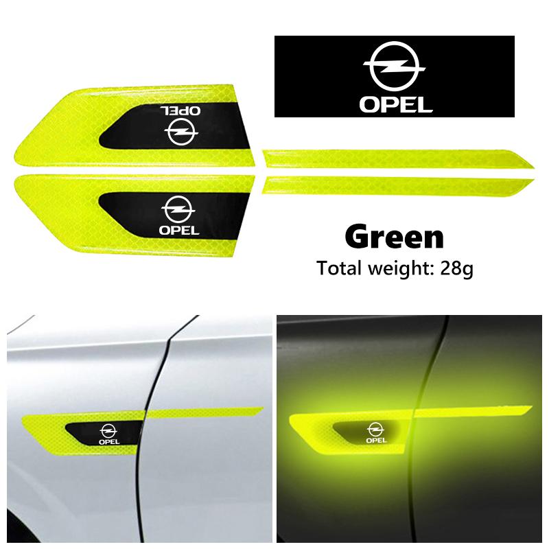 Car Reflective Sticker Door Bumper Anti-collision Protector Strips For Opel ADAM ASTRA J K CORSA E INSIGNIA MOKKA VIVA Meriva