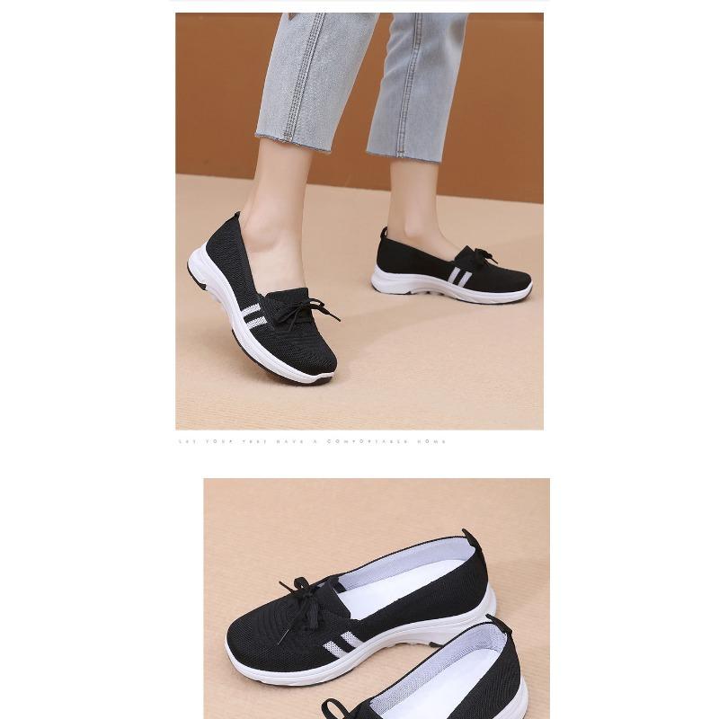 Spring and Autumn Women's New Foot Comfortable Soft Sole Walking Shoes Casual Fashion Sports Women's Shoes Middle-aged and Elderly Flat Shoes