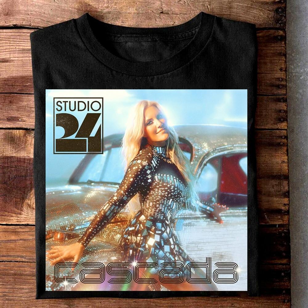 

Винтажная мужская/женская футболка Cascada Studio 24 Concert Unisex S-235XL 7D1376 M