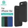 NILLKIN Für iPhone 16e Telefon Fall CamShield Pro Kamera Schutz Zurück Abdeckung