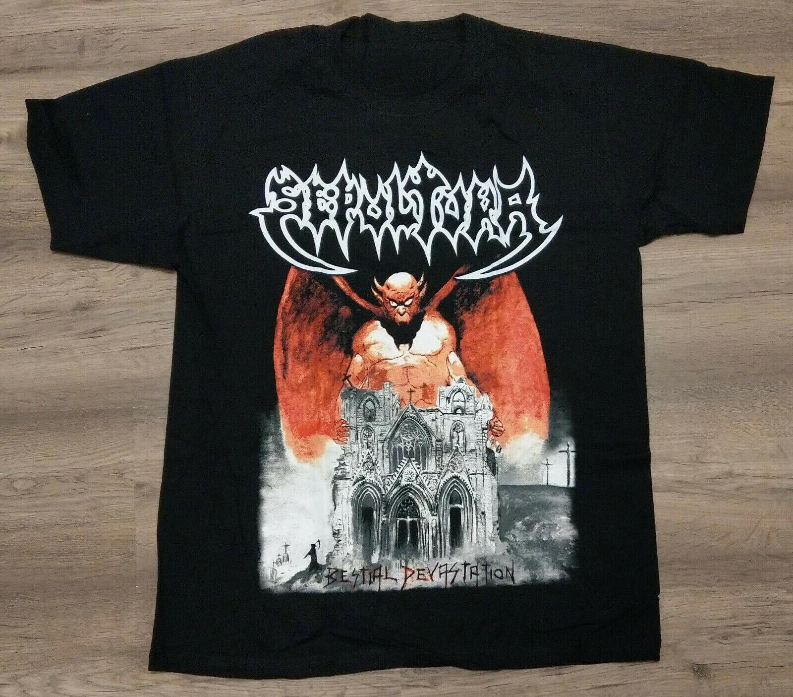 SALE New SEPULTURA Bestial Devastation Black Unisex Short Sleeve T-Shirt S-4XL XXXL