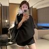 Lazy wind casual sports suit female summer student small loose thin short-sleeved shorts running two-piece set