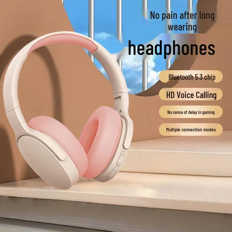 P2961 Wireless Bluetooth Heavy Bass Over-Ear Gaming Headset for Music and Universal Smartphone Compatibility