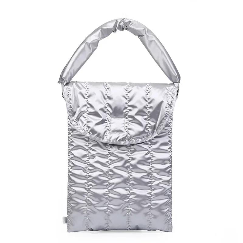Pink Puffy Laptop Sleeve Bag 13 13.3 14 Inch Notebook Case for Macbook Air Pro Portable Carrying Bag Computer Waterproof Handbag