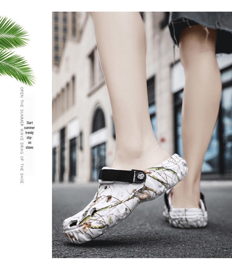Men's EVA Non-Slip Summer Driving Shoes: 2025 Toe Cap Sandals for Outdoor Beach Wear