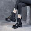 Leather Thick Sole Martin Boots Vintage