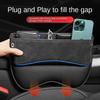 Suede Seat Side Storage Pocket for Car Seat Gap Filler Organizer Box Pu Leather Car Crevice Stowing Tidy Interior Accessories