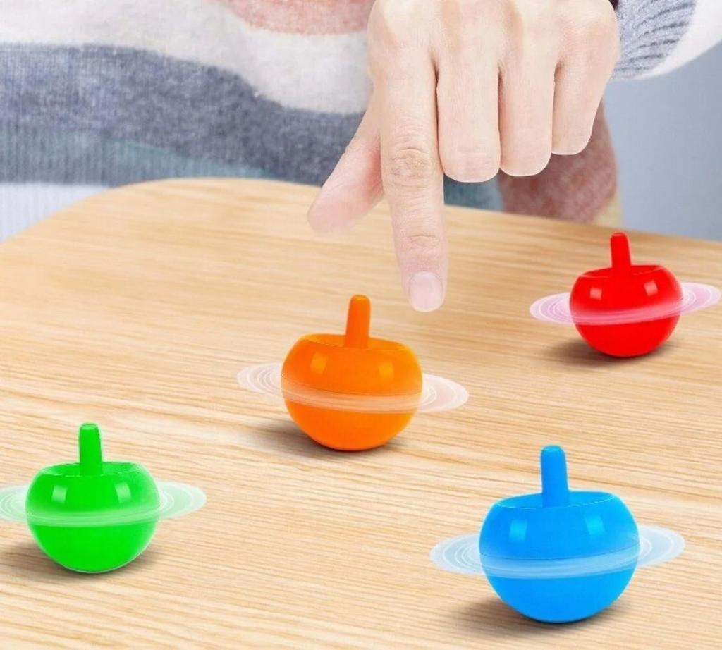 12 Stück Kunststoff Klappdeckel Automatischer Klappdeckel Kreisel Spielzeug Geschenk Kindergarten Geschenk Belohnung Unruhige
