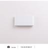 Modern Outdoor Waterproof LED Wall Light - Minimalist Ultra-thin Double-Head Design for Courtyard, Corridor, Bedroom, or Living Room.