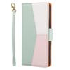 Applicable to Samsung S26 contrasting color splicing lychee pattern mobile phone leather case Note20 flip wallet insert card protective case S25