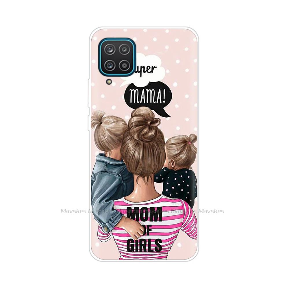 Soft Silicon Cover For Samsung Galaxy A12 Case Cute Flower Cat Bumper For Samsung A12 Phone Case Cover For Samsung A12 A 12 6.5"