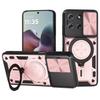 Für Moto Edge 70 Hülle Stoßfeste Armor Slide Kamera Schutz Rückabdeckung für Motorola Edge70 X70 Air Magnetischer Ring Halter Abdeckung