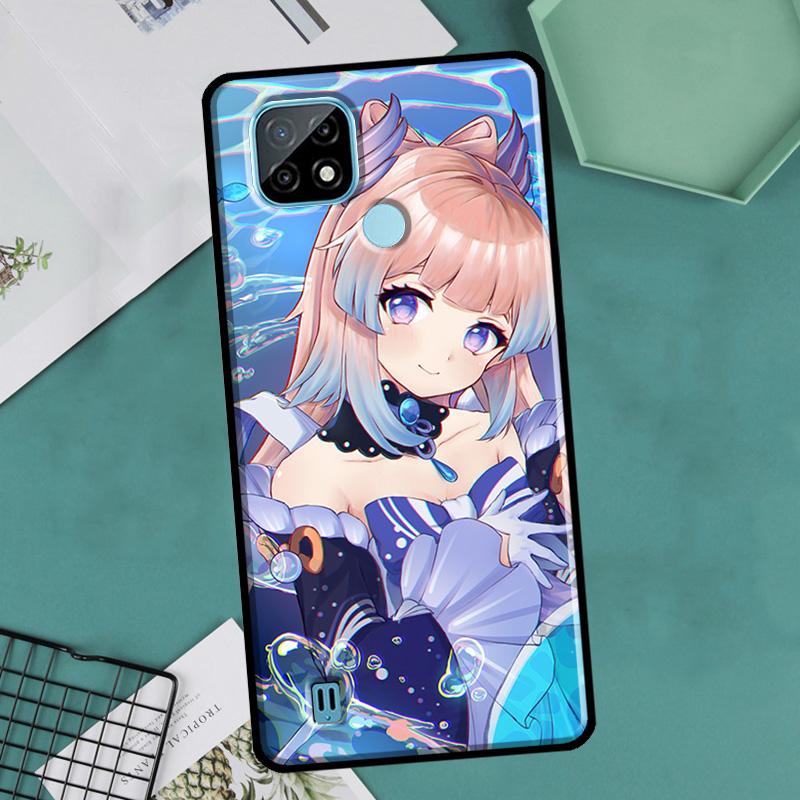 Genshin Impact Sangonomiya Kokomi Case For Realme 9 Pro Plus 8 8i 9i C35 GT Neo 2 Cover For OnePlus 10 9 Pro Nord2 8T 9R 10R