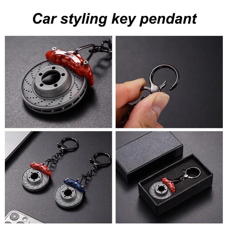 BAAI1 Car Sticker 2026 For BMW Turbo Hub Brake Disc Car Keychains Pendant Key Ring For BMW F12 F13 G11 G12 G08 E89 E86 F26 F16 F40 G30