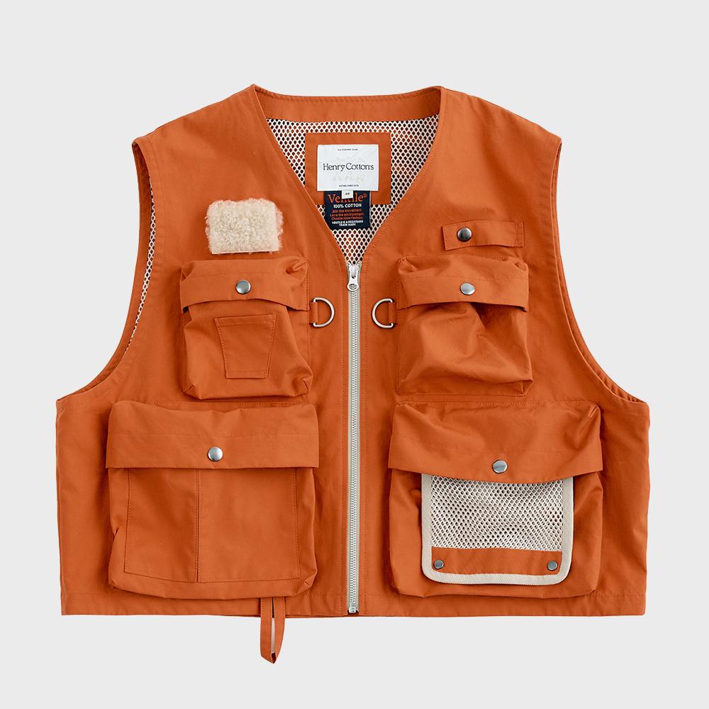 Henry Cottons (Fly Fishing Club) Fishing Vest_Azuam25240Orx
