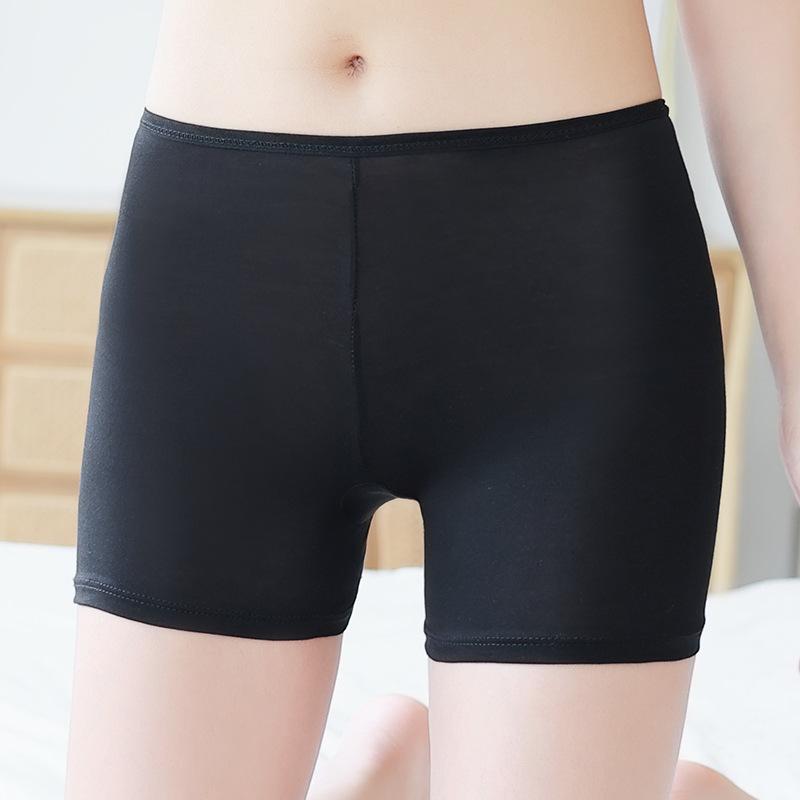 Eisseide Nahtlose Sicherheits-Hose Anti-Licht Damen Können Dreipunkt-Sicherheitsshorts Im Sommer Tragen, Dünne Leggings Damen Tragen Draußen