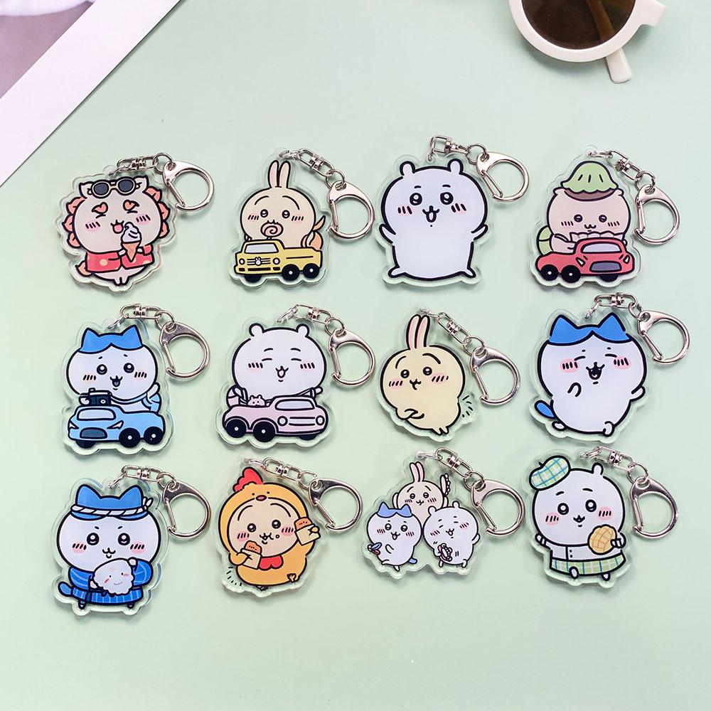 Personaggi Anime Chiikawa Carini Adorabili Portachiavi in Acrilico Accessori Ciondoli per Borsa Ciondolo Carino per Zaino Portachiavi Regali per Amici