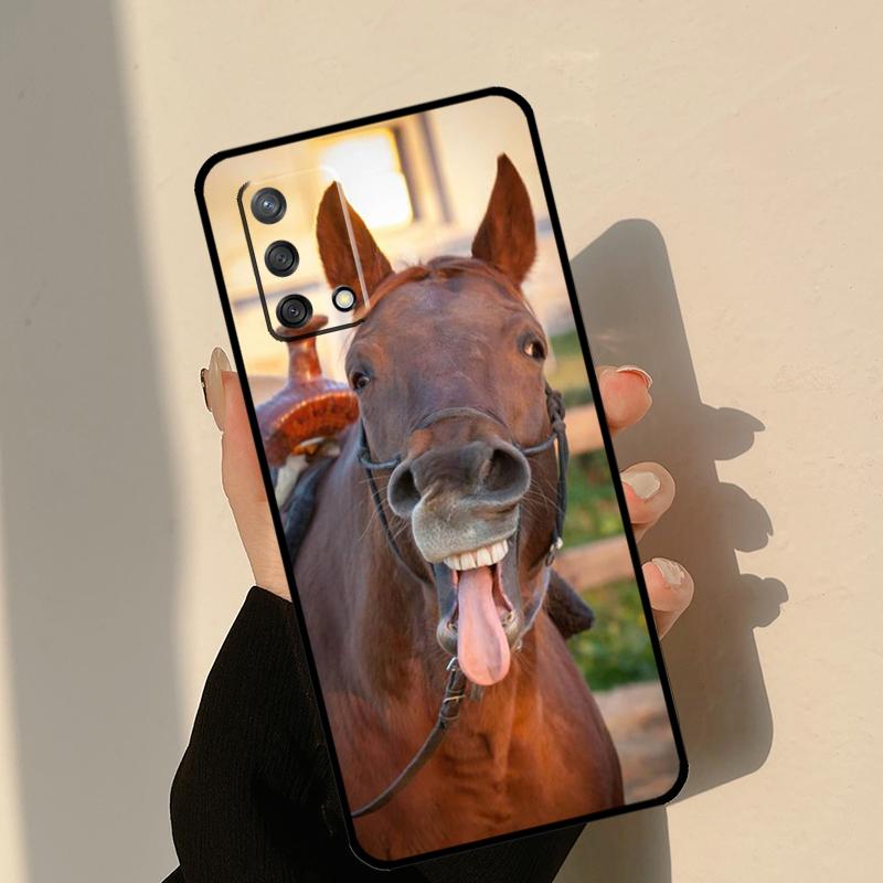 

Смешной Чехол с Животным Лошадью Для Oppo A80 A60 A40 A15 A16 A17 A57 A94 A74 A54 A76 A96 A18 A38 A58 A78 A98 A6 A5 Pro OPPO A94 4G