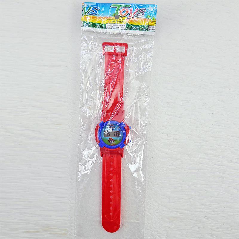 Spider-Man Avengers Flip Cover Projector Watch - Retractable Anime Children s Toy