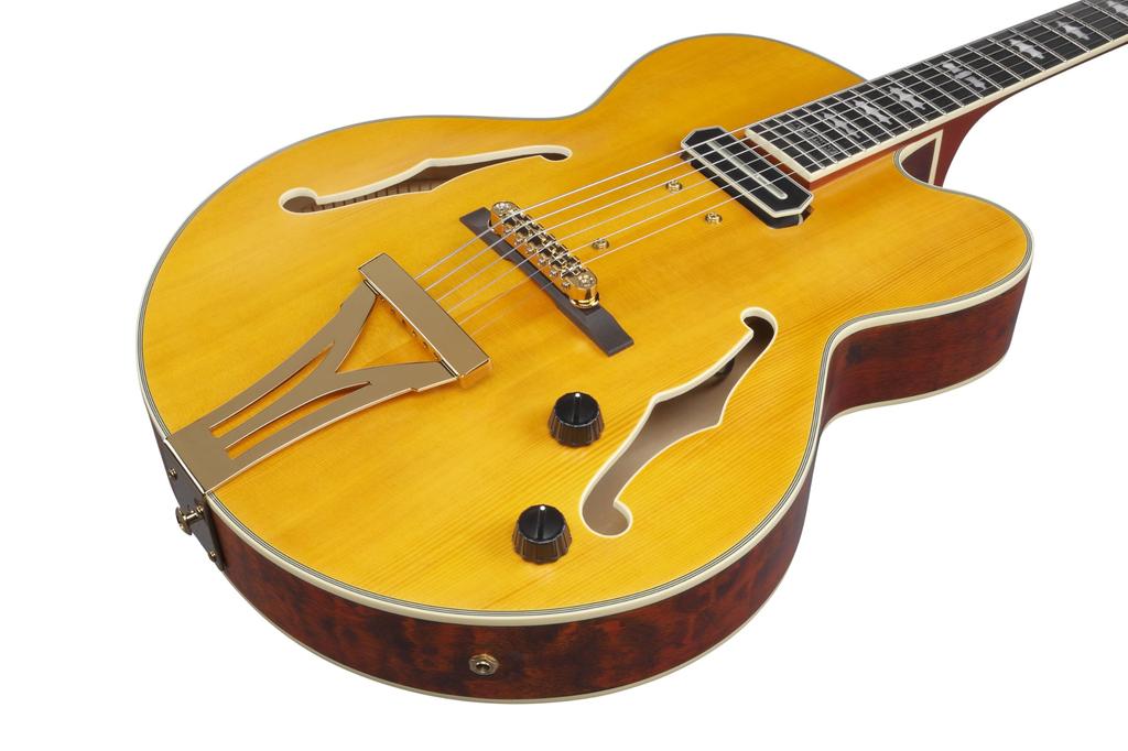 IBANEZ Modello Pat Metheny Ambra Naturale Bassa Lucentezza Acustica PM3C-NAL (Chitarra Completa)