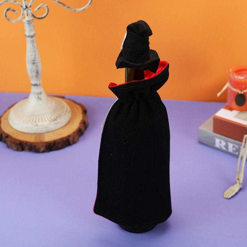 Funny Halloween Wine Bottle Covers Fun Cape Design Red Wine Bottle Bag  Halloween Supplies