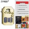 Zorro 786 Cyber Mecha Transparent Oil Tank Semi-automatic Kerosene Lighter