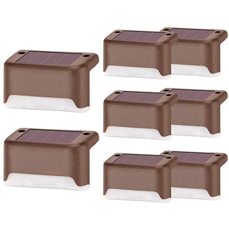 Outdoor Solar Stair Lights Led Waterproof For Garden Yard Railing Fence Lights Enhances Night Safety And Atmosphere 1Pc