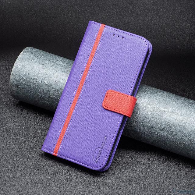 Lines Leather Phone Case For Samsung Galaxy S20 S21 Fe S22 Plus Ultra A13 A33 A53 A73 5g Flip Wallet Stand Card Slot Book Cover