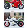 1/10 Ducati V4S S1000RR H2R Alloy Die Cast Motorcycle Model Vehicle Collection Sound and Light Off Road Children's Holiday Gifts