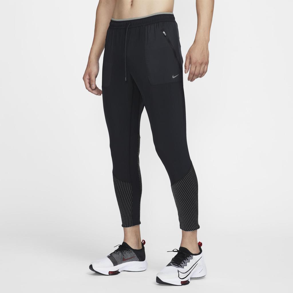 Nike Solid Color Lace-Up Straight Leg Nine-Point Sports Pants Men Bottoms Black FZ1134-010