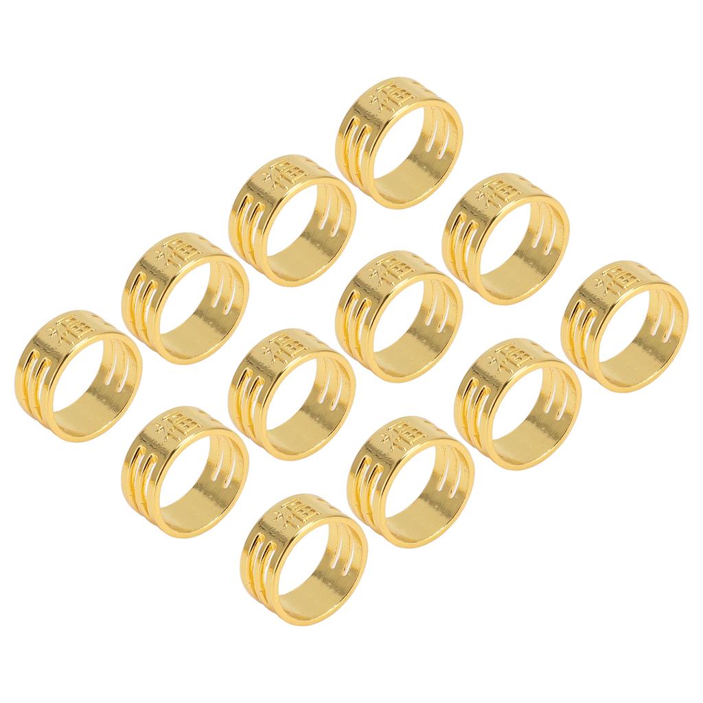 60 Stück Nähfingerhüte Exquisite Kupfer-Nähfingerschutz für Handnähen Quilten Stickerei Golden