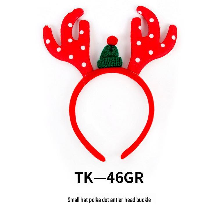 Christmas Antler Headband with Bells for Adults & Children – Festive Holiday Party Accessory