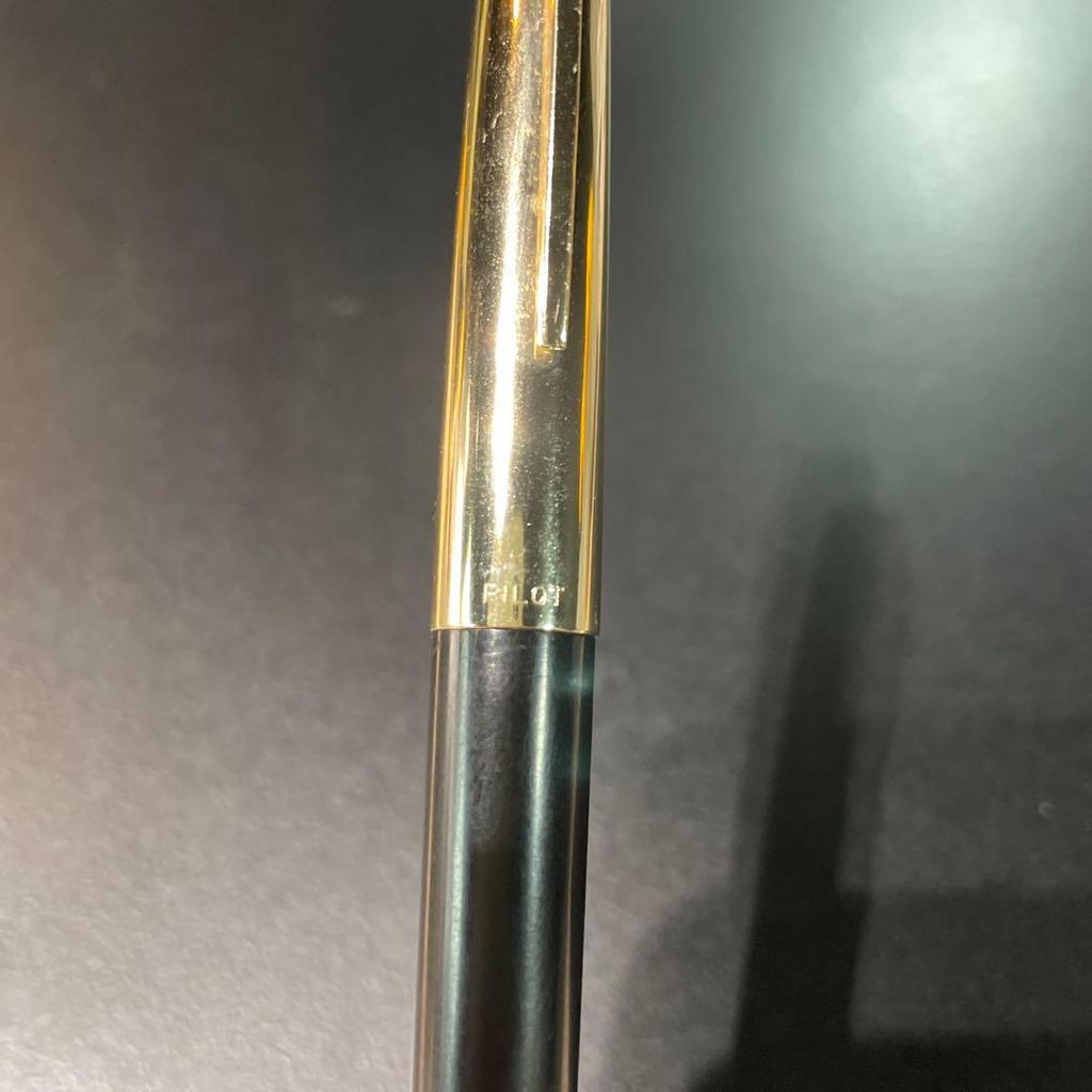 Used PILOT Fountain Pen Black Gold Body K14