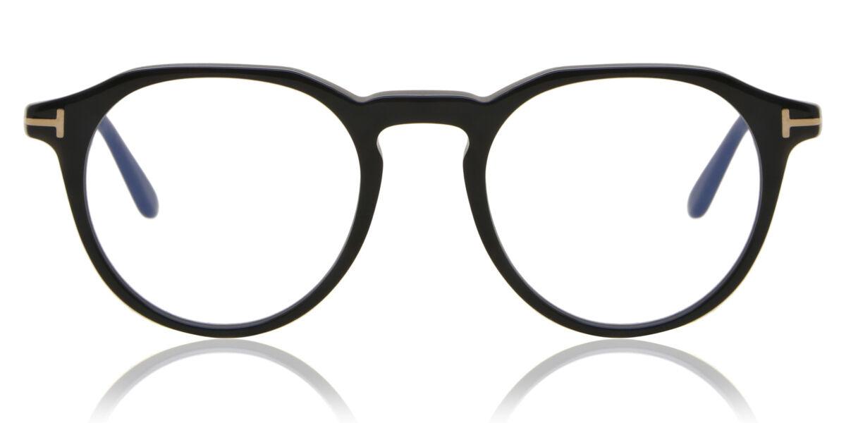 

Tom Ford Ft5833 B Blue Light Block 001 Men Eyeglasses Shiny Black/49