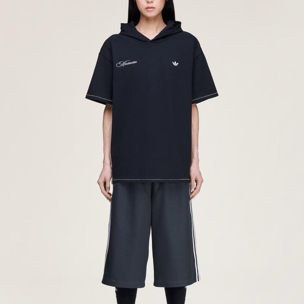 adidas Originals X Avavav Hooded Loose Fit Short Sleeve T-Shirt Women Tops KG9025