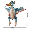 Dinosaur Party Decor 32inch Dinosaur Number Balloons 1-3 Year Olds Kid Birthday Baby Shower Matte Cartoon Foil Balloon Decors