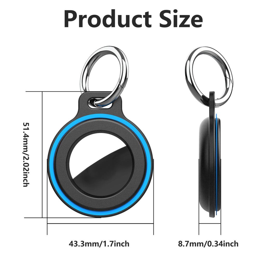 For Apple Airtags Locator Silicone Protect Case For Kids/Pet/Backpack With Strap Lanyard + Keychain AirTag GPS Tracker Accessory