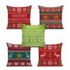 Soft Fabric Designer Decorative Printed Merry Christmas Theme Cushion Cover Xmas Decorations for Sofa Living Room Set of 5 24 X 24 Inch Multi