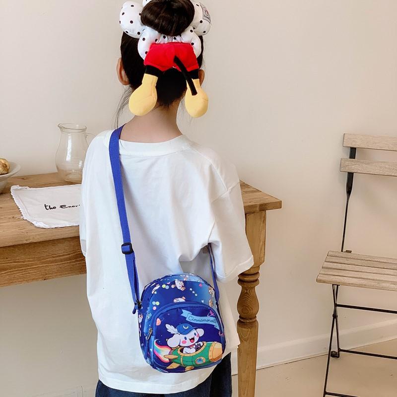 School Bag New Girl Bag Cute Cartoon Light Casual Oblique Change Bag
