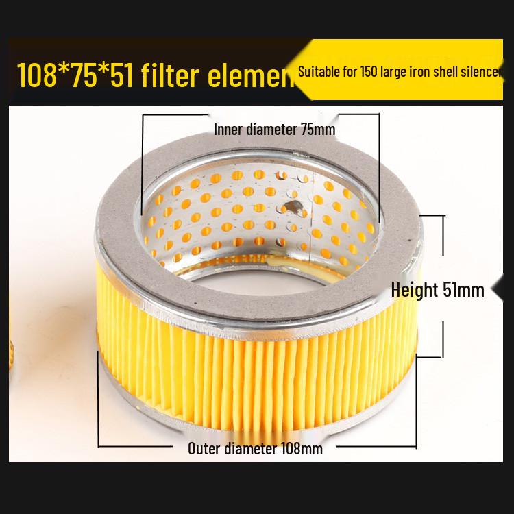 Silenciador de Compressor de Ar de 1/2 Polegada com Filtro Silenciador de 1/4 de Polegada