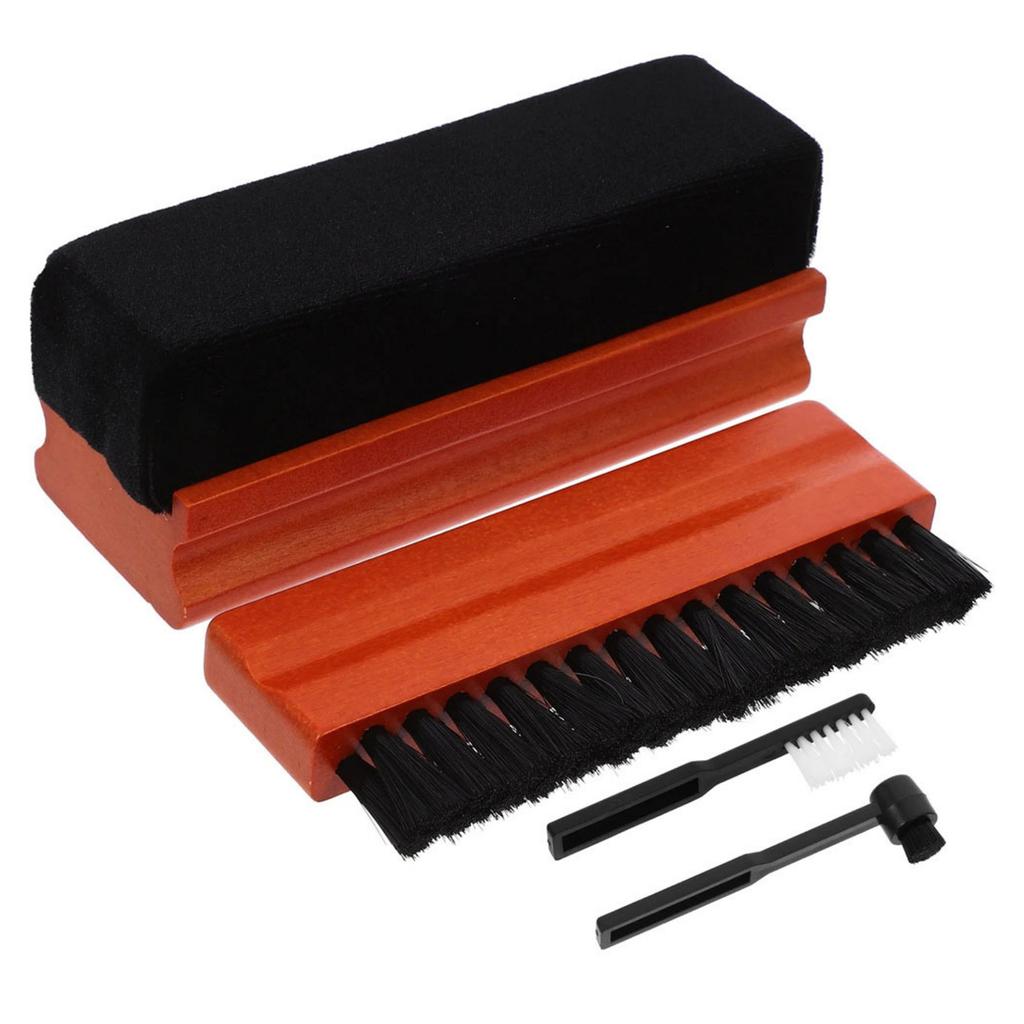 Multiple Brush Head Vinyls Record Cleaner Kit Large Small Detail Tools for Comprehensive Surfaces Cleaning Coverage