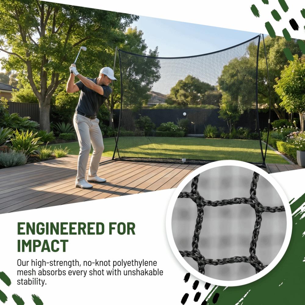 Lightweight Golf Hanging Net No Knot Golf Ball Netting Golf Training Net Practice Ground