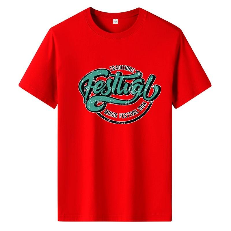 Kurzarm-T-Shirt für Männer und Frauen, lockerer Sommer, Rundhalsausschnitt, Buchstaben auf dem Unterhemd der Kleidung gedruckt