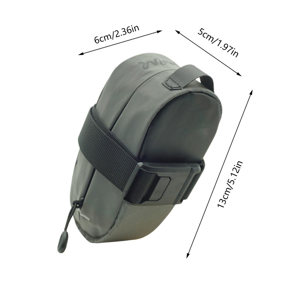 Велосипедная сумка под седло Легкая Портативная Многофункциональная Компактная Магнитная застежка Велосипедная сумка На молнии Наружная Велосипедные аксессуары