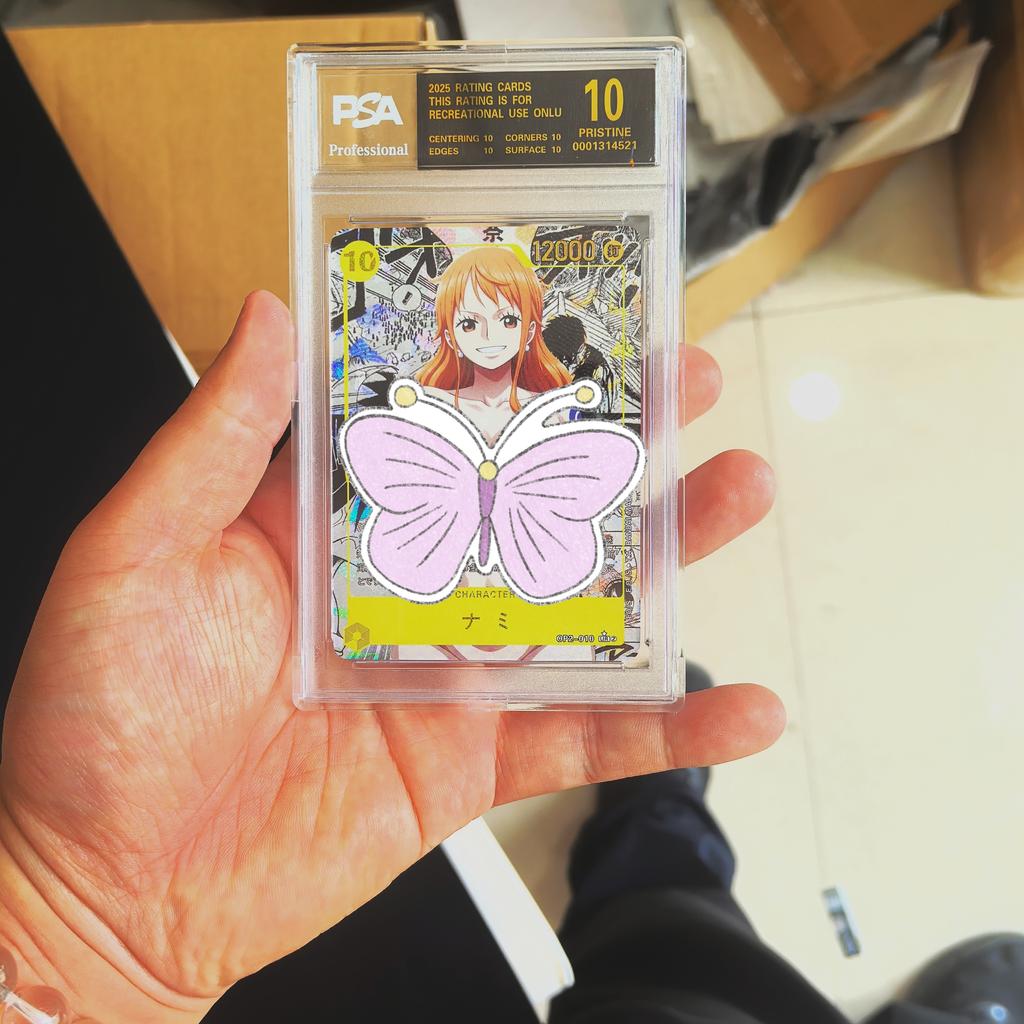 DIY One Piece Self Control Collect Signature Trading Flash Card Anime Cartoon Gift OPGC PSA10 Collectible