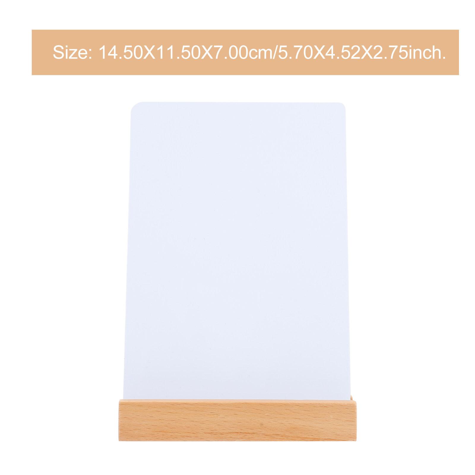 Wooden Base Board Board A6 Reusable Whiteboard Size Desktop Whiteboard For Home Office School Use Display Bulletin Sign белый